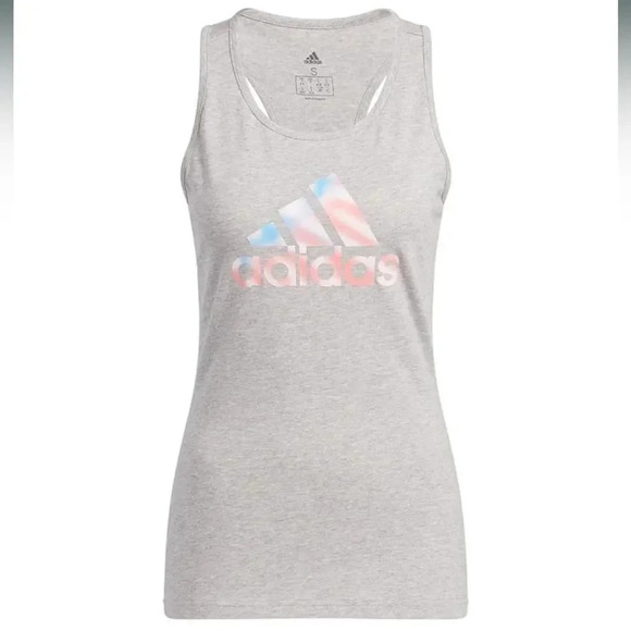 Women's Adidas Americana Graphic Tank, Size: XL, Large, Med Grey NWT - Picture 2 of 4